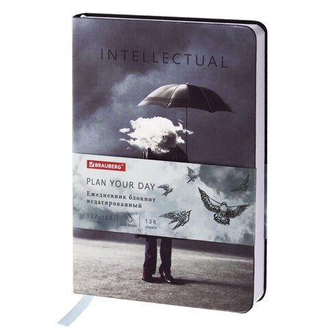 Ежедневник недатированный B6 Brauberg Vista Spirit 136 листов 112117 цена за 2 шт , 